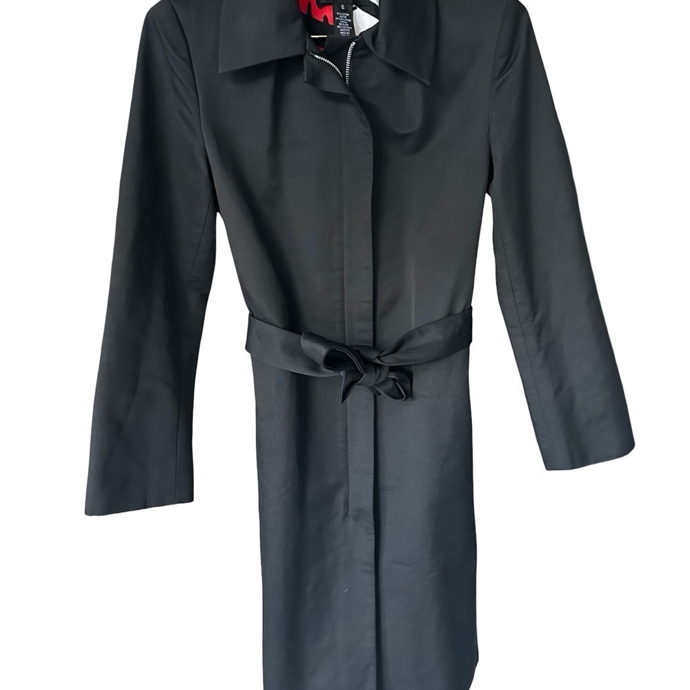 Club Monaco Black Belted Coat - Picture 11 of 12